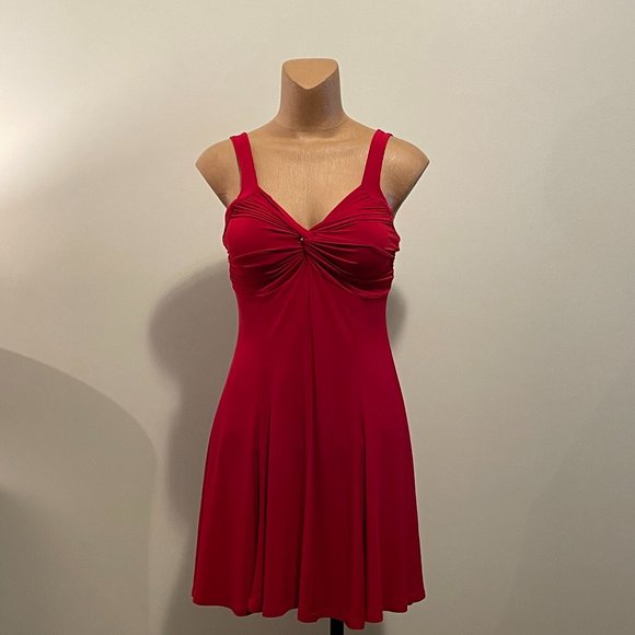 Jessica - red - mini dress - size 4P - Picture 5 of 7